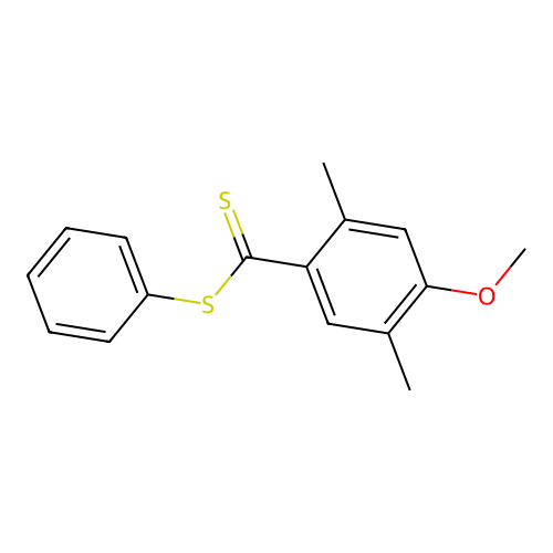 Phenyl 4-methoxy-2,5-dimethylbenzenecarbodithioate structure