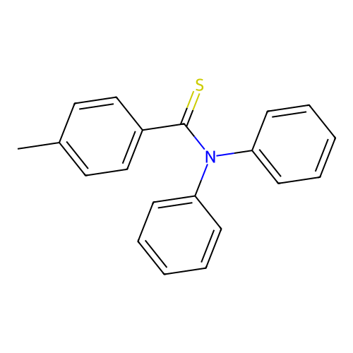 4-methyl-N,N-diphenylbenzenecarbothioamide structure
