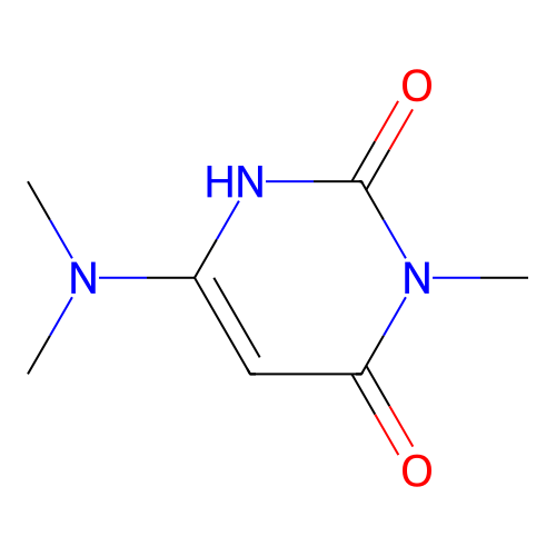 6-(dimethylamino)-3-methylpyrimidine-2,4(1H,3H)-dione structure