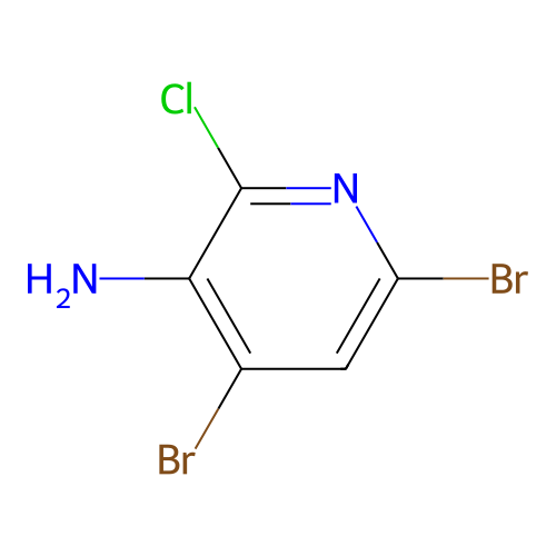 4,6-Dibromo-2-chloropyridin-3-amine structure
