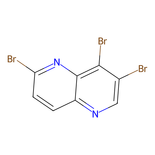 2,7,8-Tribromo[1,5]naphthyridine structure