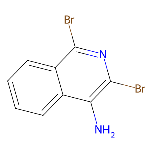 1,3-Dibromoisoquinolin-4-amine structure
