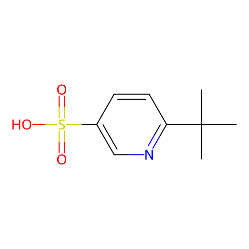 6-(1,1-Dimethylethyl)-3-pyridinesulfonic acid structure