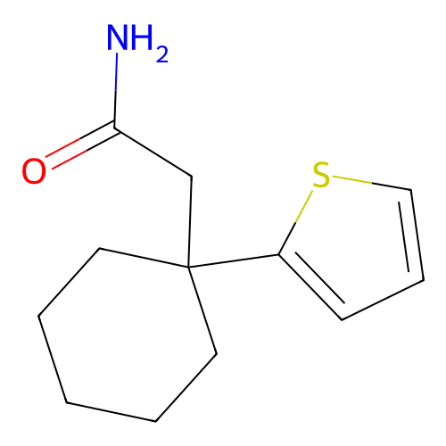 2-(1-Thien-2-ylcyclohexyl)acetamide structure