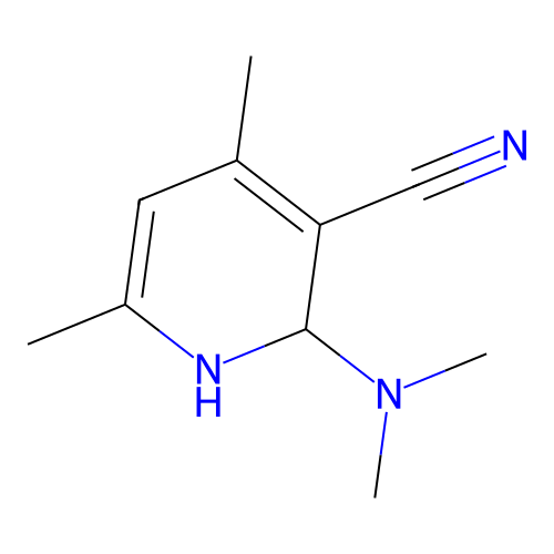 2-(Dimethylamino)-4,6-dimethyl-1,2-dihydropyridine-3-carbonitrile structure