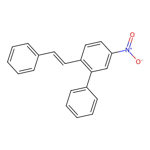 4-Nitro-2-phenyl-1-(2-phenylethenyl)benzene structure