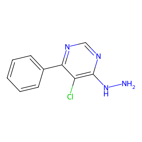 5-Chloro-4-hydrazino-6-phenylpyrimidine structure