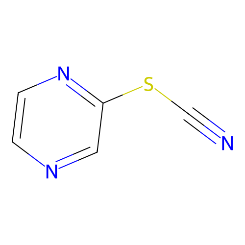 Pyrazin-2-yl thiocyanate structure