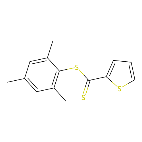 Mesityl 2-thiophenecarbodithioate structure
