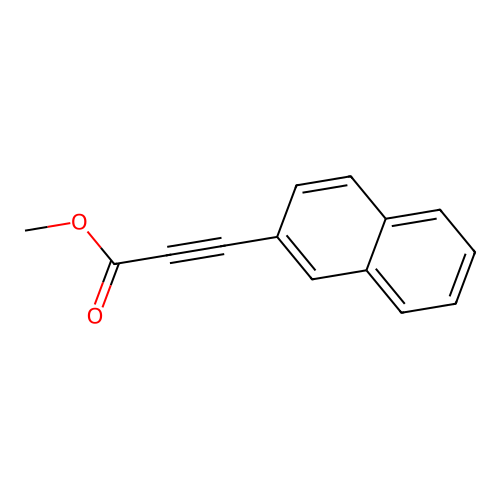 Methyl 3-(naphthalen-2-yl)prop-2-ynoate structure