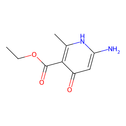 Ethyl 6-amino-4-hydroxy-2-methylnicotinate structure