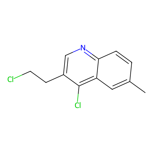 4-Chloro-3-(2-chloroethyl)-6-methylquinoline structure