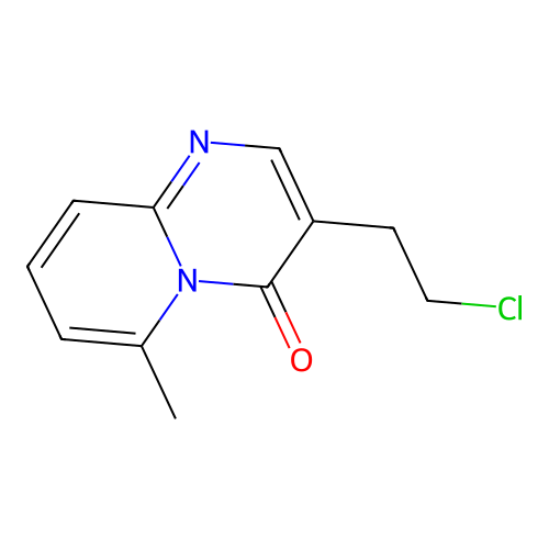 3-(2-chloroethyl)-6-methyl-4H-pyrido[1,2-a]pyrimidin-4-one structure