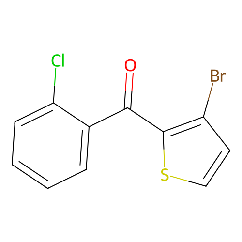 (3-Bromo-2-thienyl)(2-chlorophenyl)methanone structure