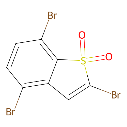 2,4,7-三溴-1-苯并噻吩1,1-二氧化物 structure
