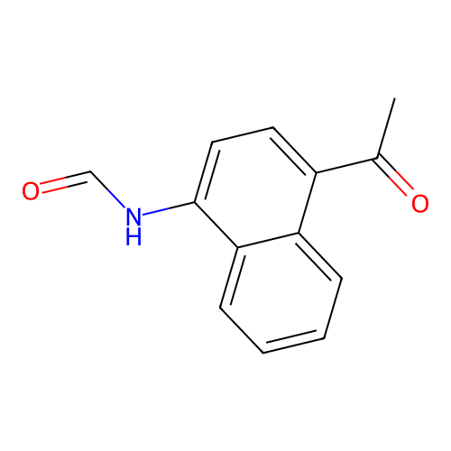4-Acetyl-1-naphthylformamide structure