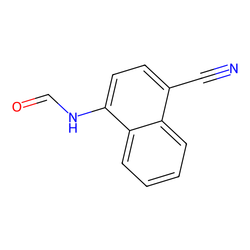 4-Cyano-1-naphthylformamide structure