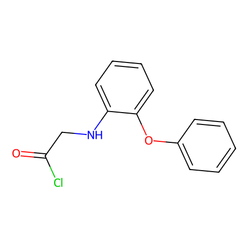 (2-Phenoxyanilino)acetyl chloride structure