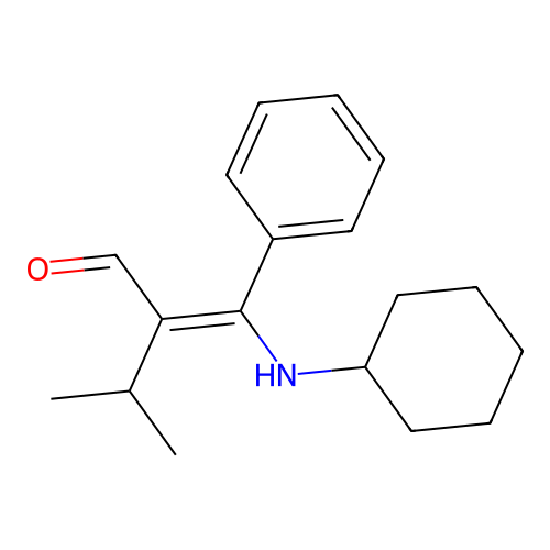 2-[(Cyclohexylamino)-phenylmethylidene]-3-methylbutanal structure