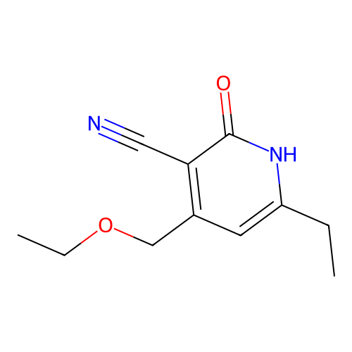 4-(Ethoxymethyl)-6-ethyl-2-hydroxynicotinonitrile structure