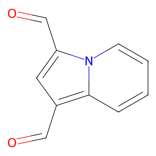 1,3-Indolizinedicarbaldehyde structure