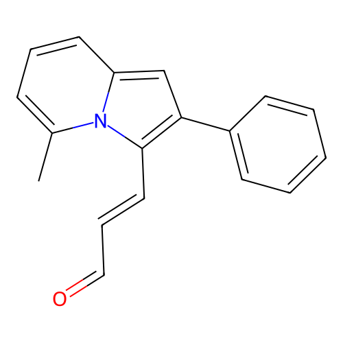 3-(5-Methyl-2-phenyl-3-indolizinyl)acrylaldehyde structure