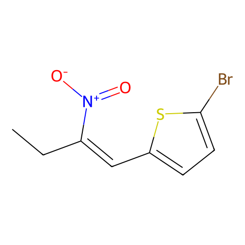 2-Bromo-5-(2-nitrobut-1-en-1-yl)thiophene structure