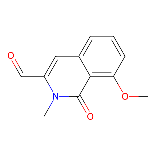 8-Methoxy-2-methyl-1-oxo-1,2-dihydroisoquinoline-3-carbaldehyde structure