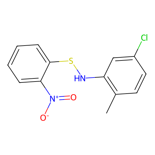 4-Chloro-1-methyl-2-{[(2-nitrophenyl)sulfanyl]amino}benzene structure
