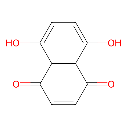 5,8-Dihydroxy-4a,8a-dihydronaphthalene-1,4-dione structure