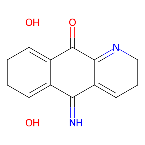 6,9-dihydroxy-5-iminobenzo[g]quinolin-10(5H)-one structure