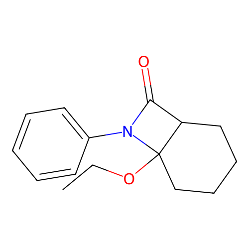 6-Ethoxy-7-phenyl-7-azabicyclo[4.2.0]octan-8-one structure