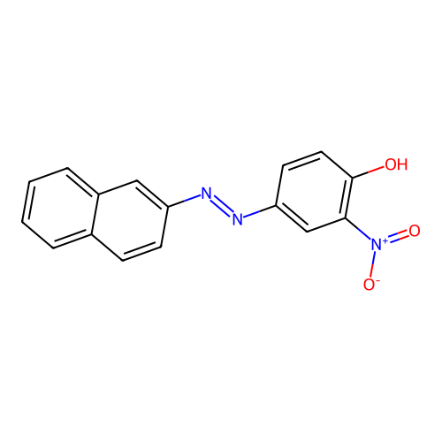 2-Nitro-4-(2-naphthyldiazenyl)phenol structure