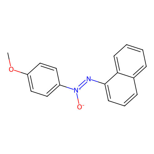 1-(4-Methoxyphenyl)-2-(1-naphthyl)diazene 1-oxide structure