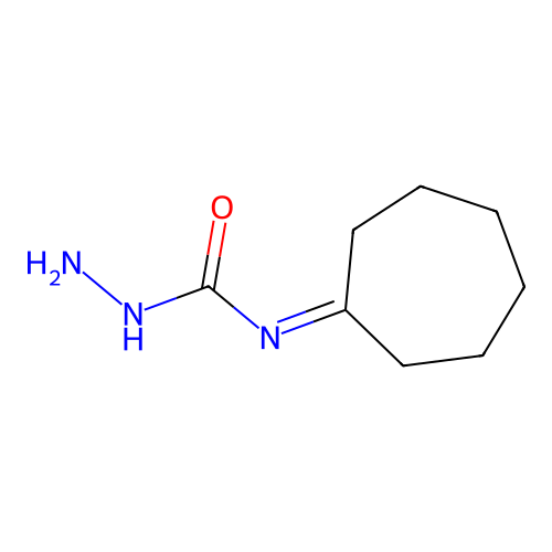 N-cycloheptylidenehydrazinecarboxamide structure