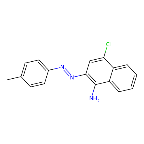 4-Chloro-2-p-tolylazonaphthalen-1-ylamine structure