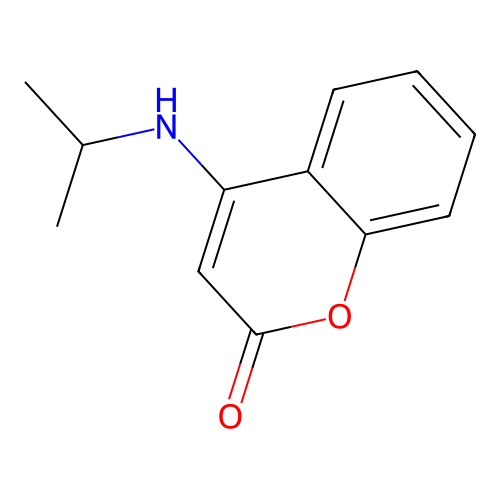 4-(isopropylamino)-2H-chromen-2-one structure