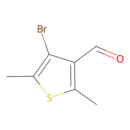 4-Bromo-2,5-dimethylthiophene-3-carbaldehyde structure