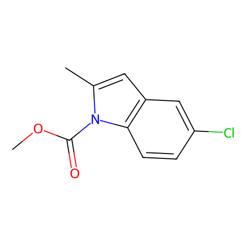 methyl 5-chloro-2-methyl-1H-indole-1-carboxylate structure