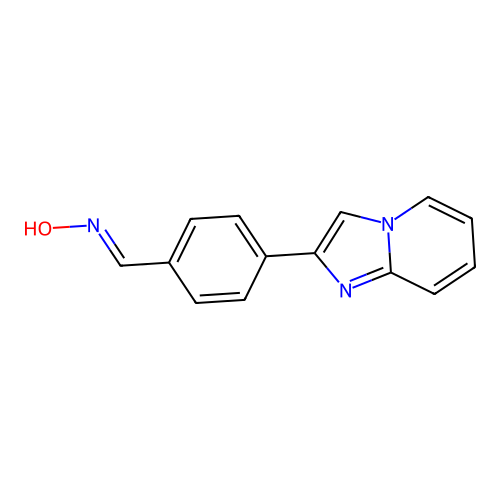 N-{[4-(Imidazo[1,2-a]pyridin-2-yl)phenyl]methylidene}hydroxylamine structure