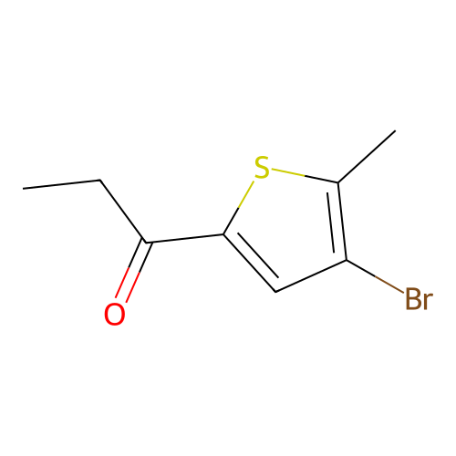 3-Bromo-5-(ethylcarbonyl)-2-methylthiophene structure