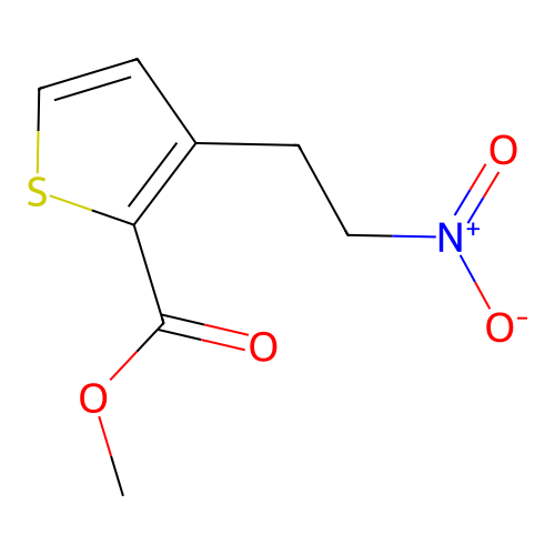 Methyl 3-(2-nitroethyl)thiophene-2-carboxylate structure