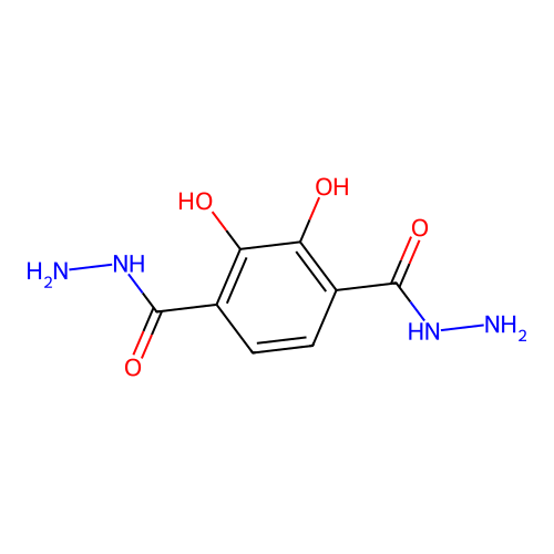 2,3-Dihydroxyterephthalohydrazide structure