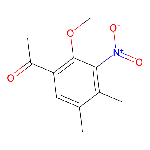 1-{3-Nitro-2-methoxy-4,5-dimethylphenyl}ethanone structure