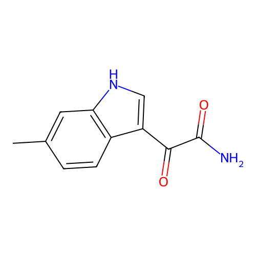 2-(6-methyl-1H-indol-3-yl)-2-oxoacetamide structure
