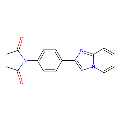 1-(4-Imidazo[1,2-a]pyridin-2-ylphenyl)-2,5-pyrrolidinedione structure