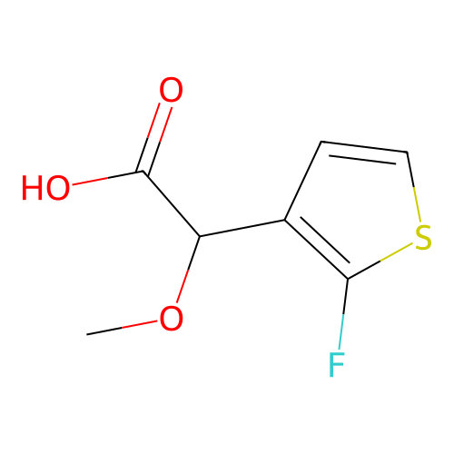 2-(2-Fluorothiophen-3-yl)-2-methoxyacetic acid structure