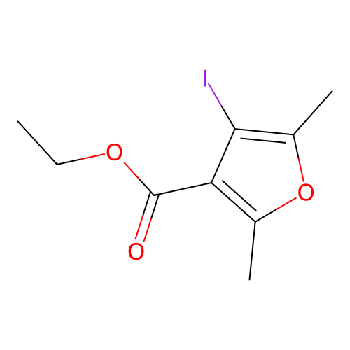 Ethyl 4-iodo-2,5-dimethylfuran-3-carboxylate structure