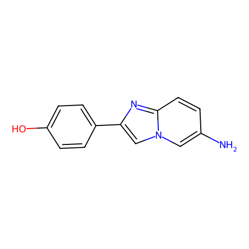 4-(6-Aminoimidazo[1,2-a]pyridin-2-yl)phenol structure