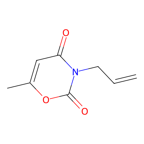 6-Methyl-3-prop-2-enyl-1,3-oxazine-2,4-dione structure